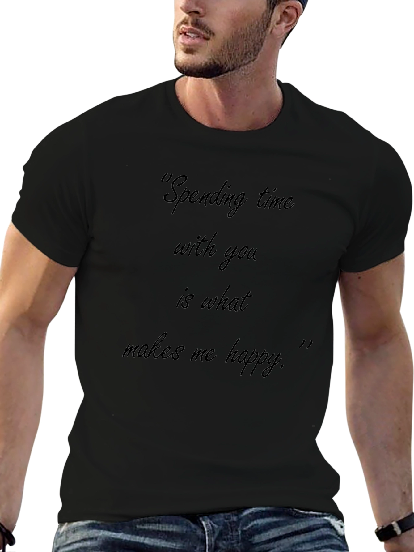 Black T-Shirt - Spending Time with You