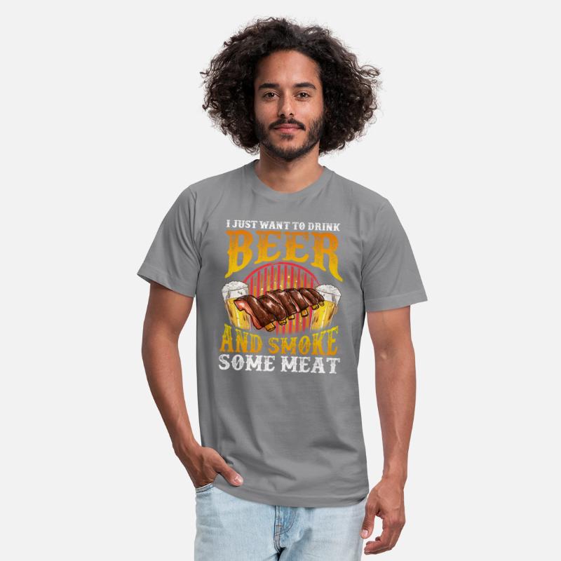 Just Want To Drink Beer and Smoke Meat Distressed