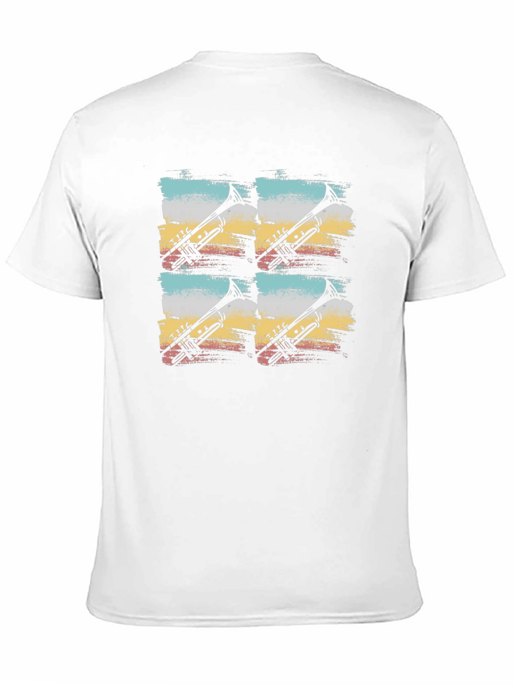 Retro Trumpet Graphic Tee - Black
