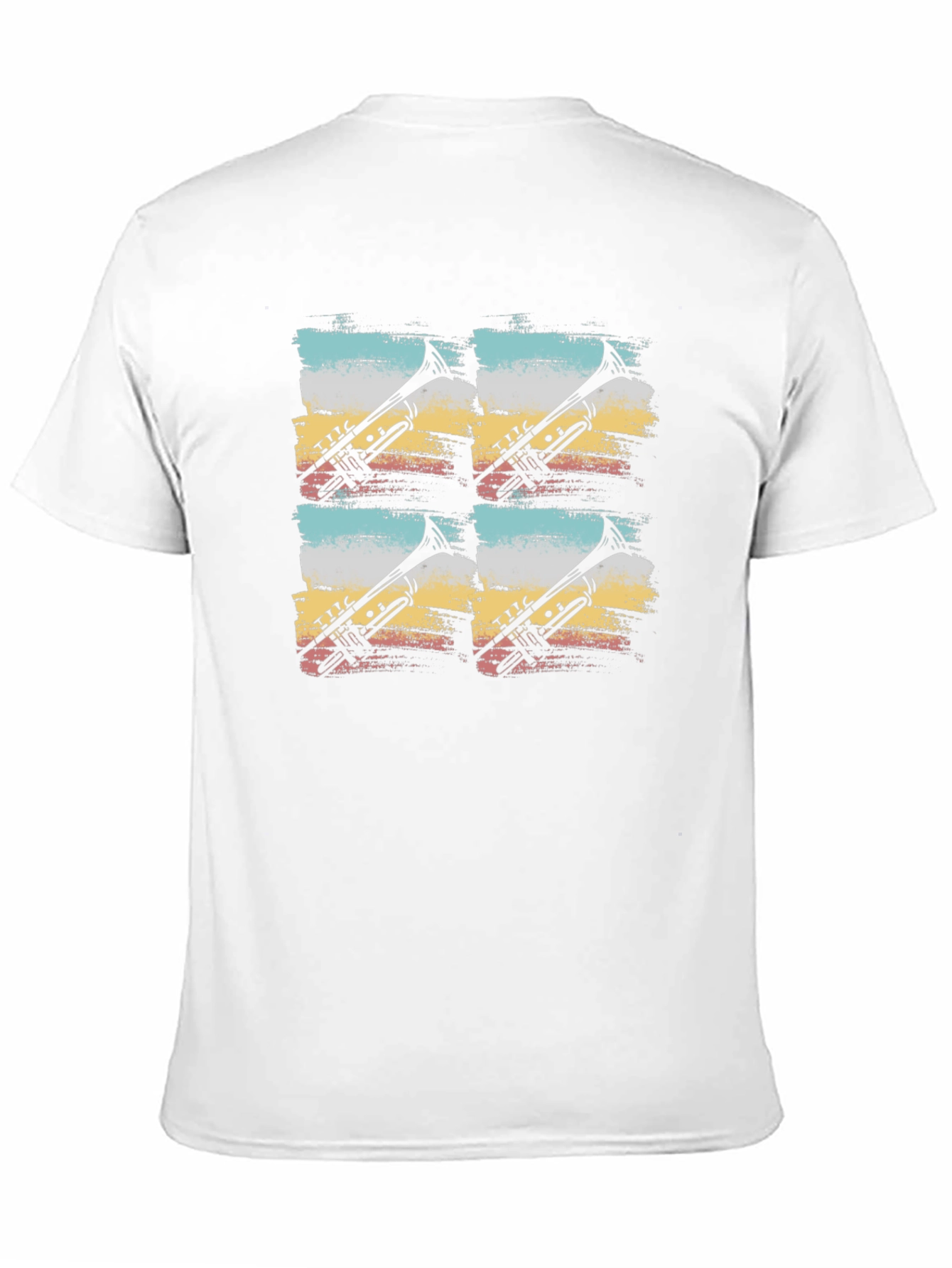 Retro Trumpet Graphic Tee - Black