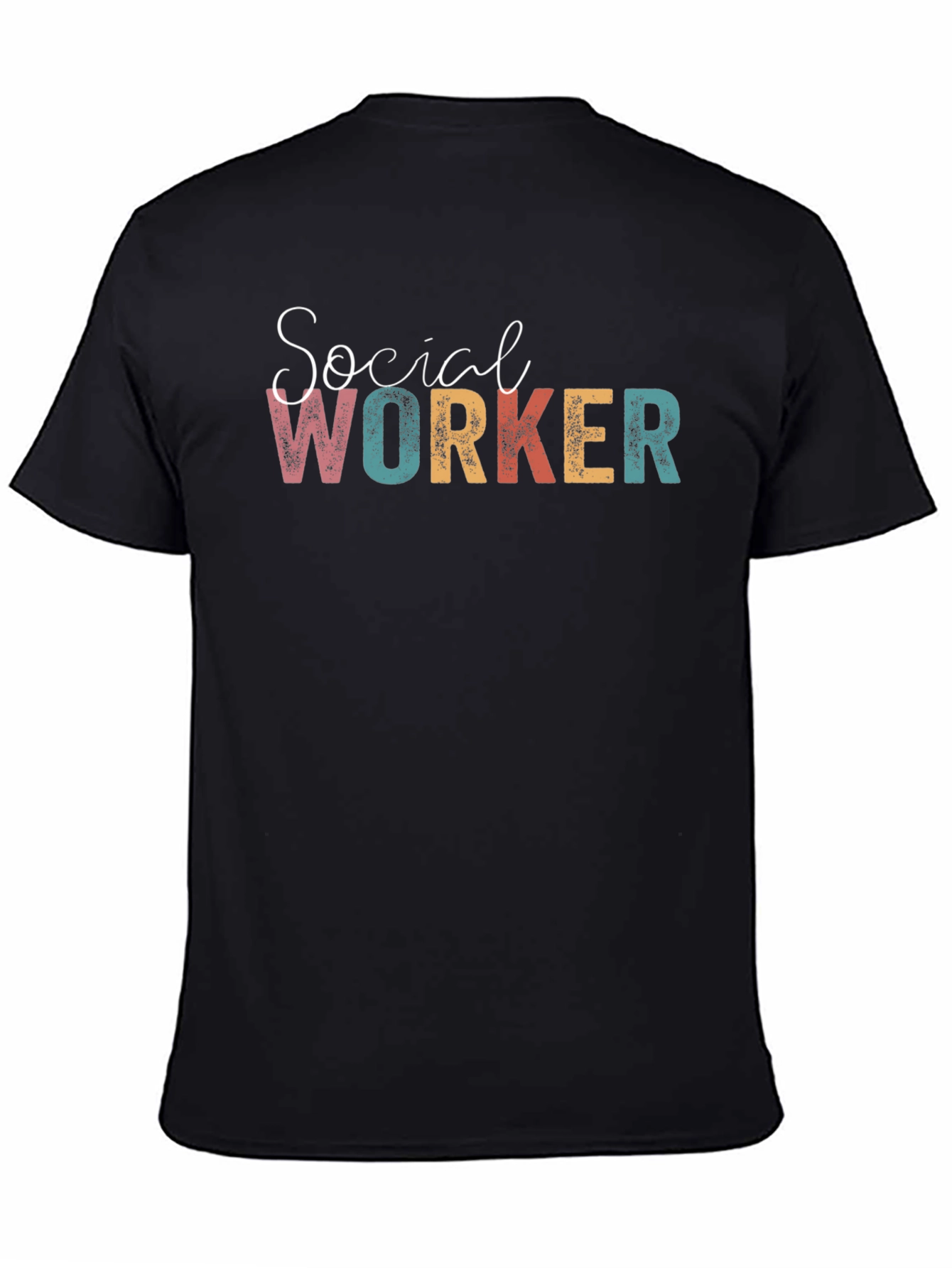 Social Worker Graphic T-Shirt - Black