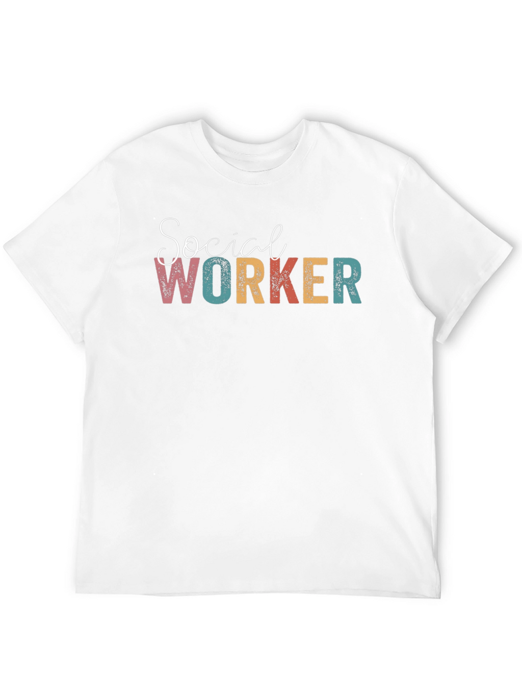 Social Worker Graphic T-Shirt - Black