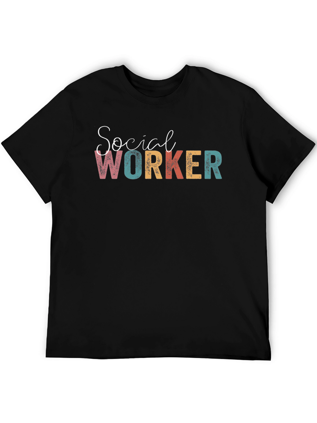 Social Worker Graphic T-Shirt - Black