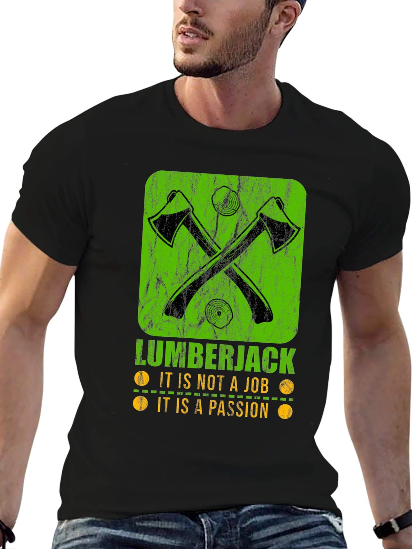 Lumberjack Passion T-Shirt - Axe Graphic Tee
