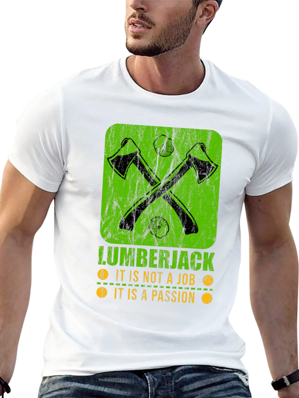 Lumberjack Passion T-Shirt - Axe Graphic Tee