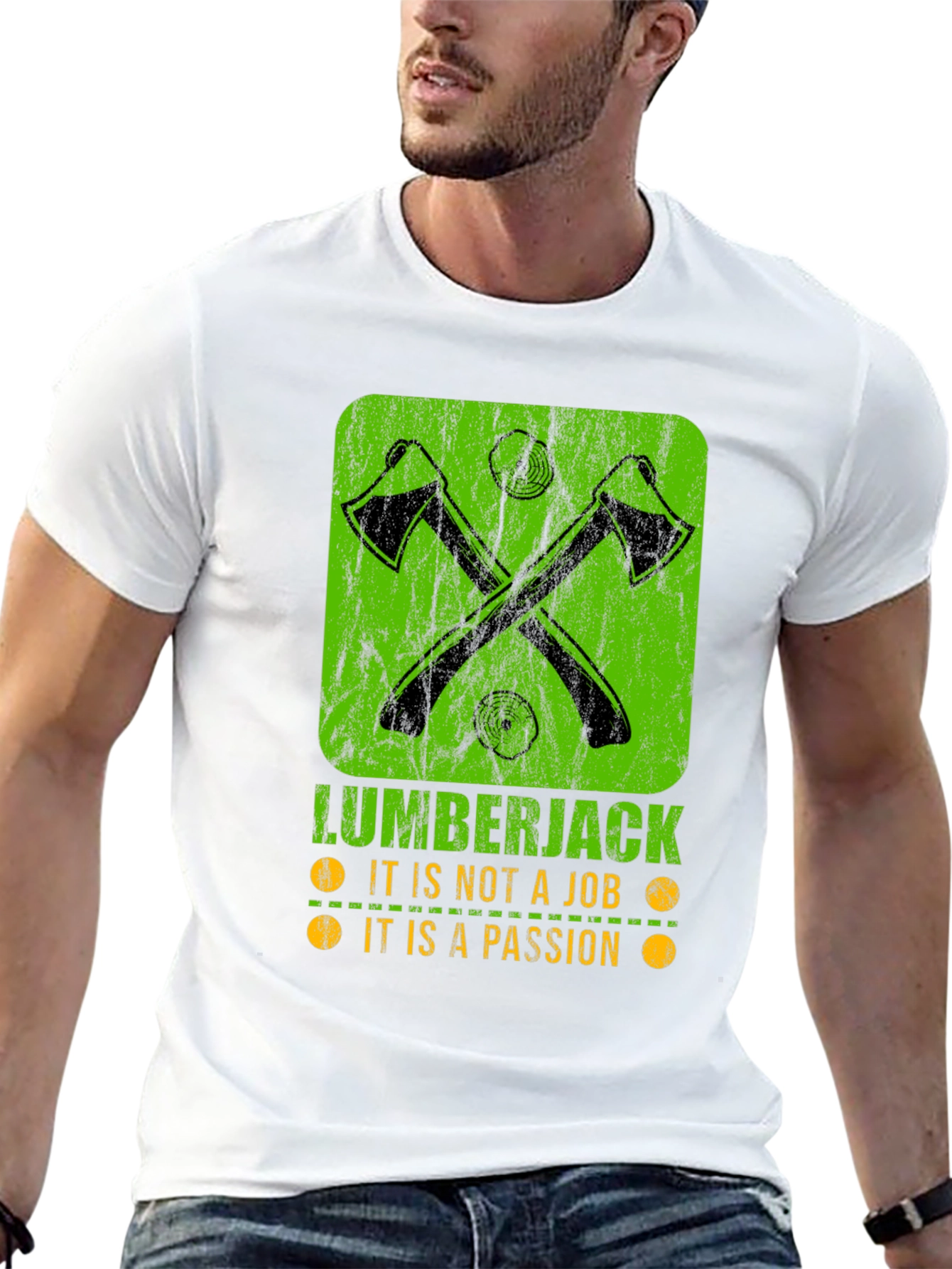 Lumberjack Passion T-Shirt - Axe Graphic Tee