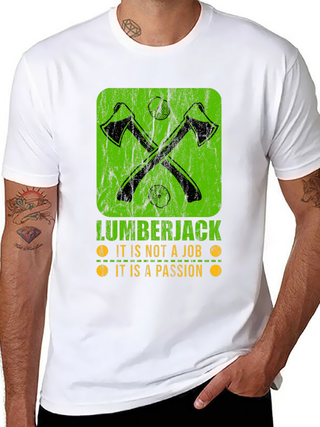 Lumberjack Passion T-Shirt - Axe Graphic Tee
