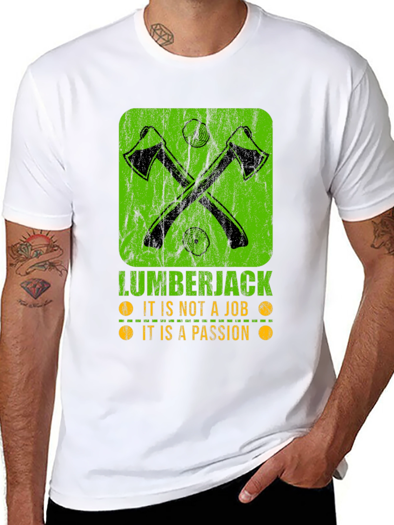 Lumberjack Passion T-Shirt - Axe Graphic Tee