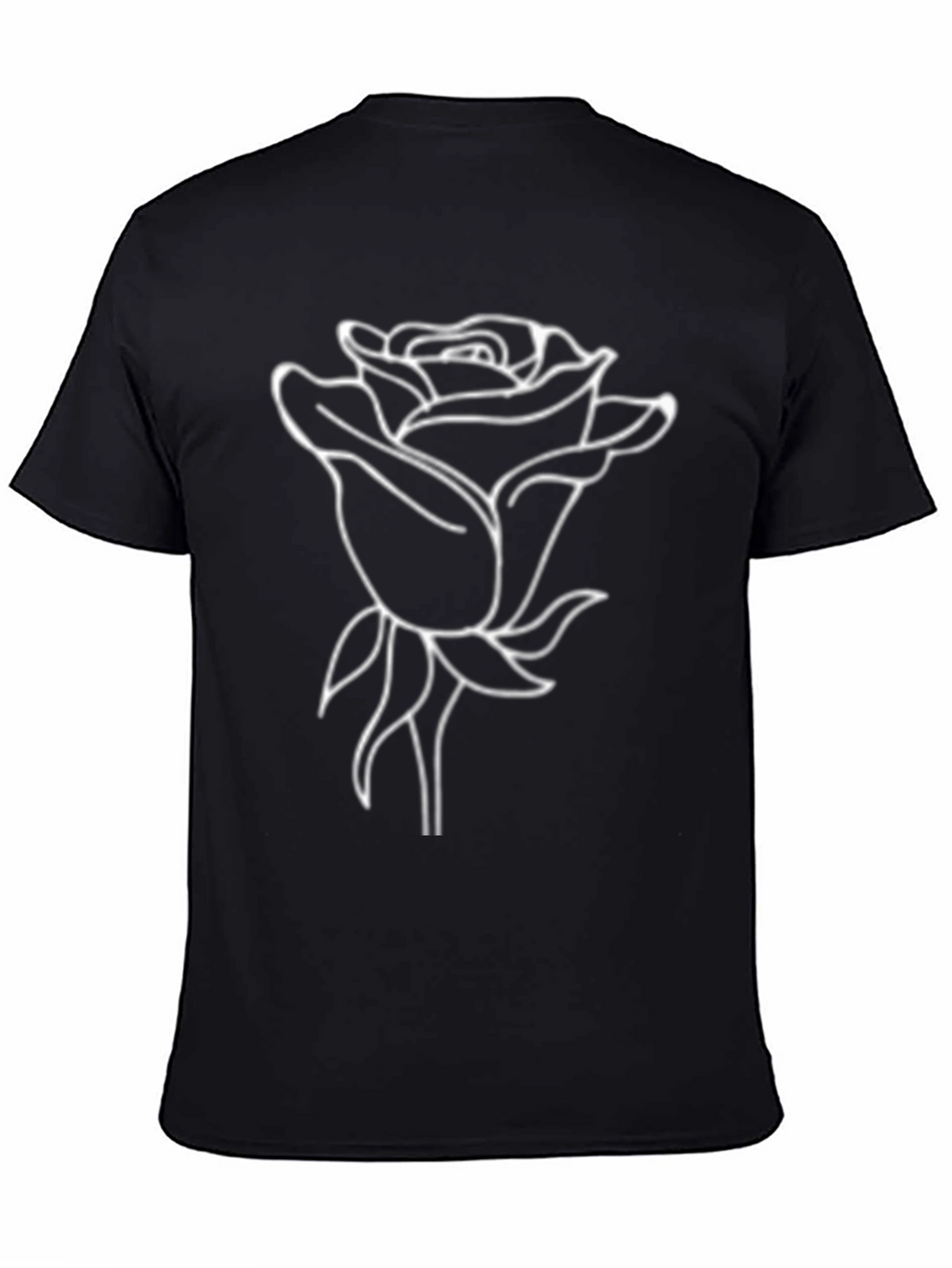 Rose Graphic T-Shirt - Classic Black Tee