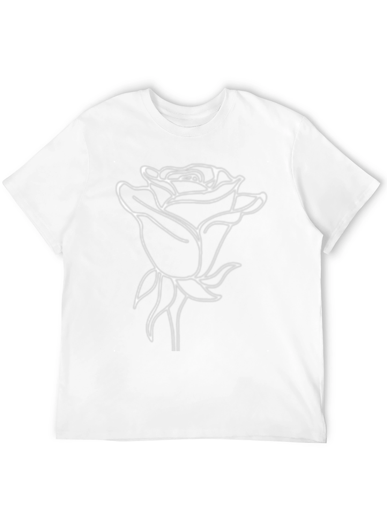 Rose Graphic T-Shirt - Classic Black Tee