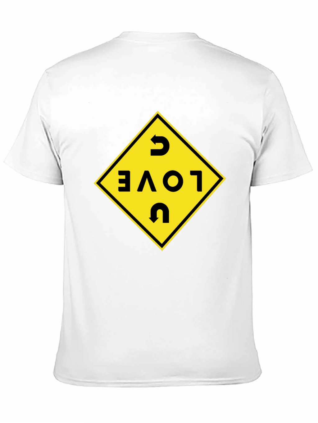 I Love U Black T-Shirt with Graphic