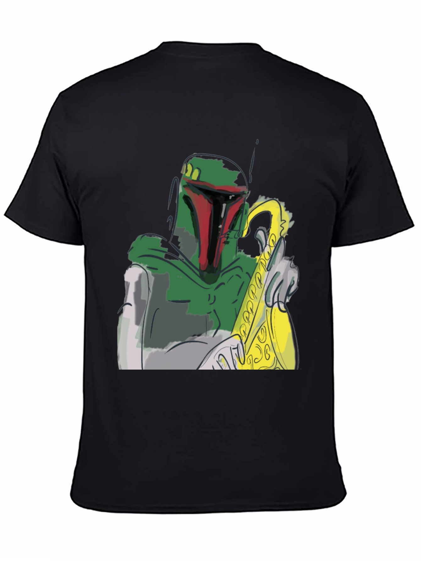 Boba Fett Saxophone T-Shirt - Star Wars Fan Apparel