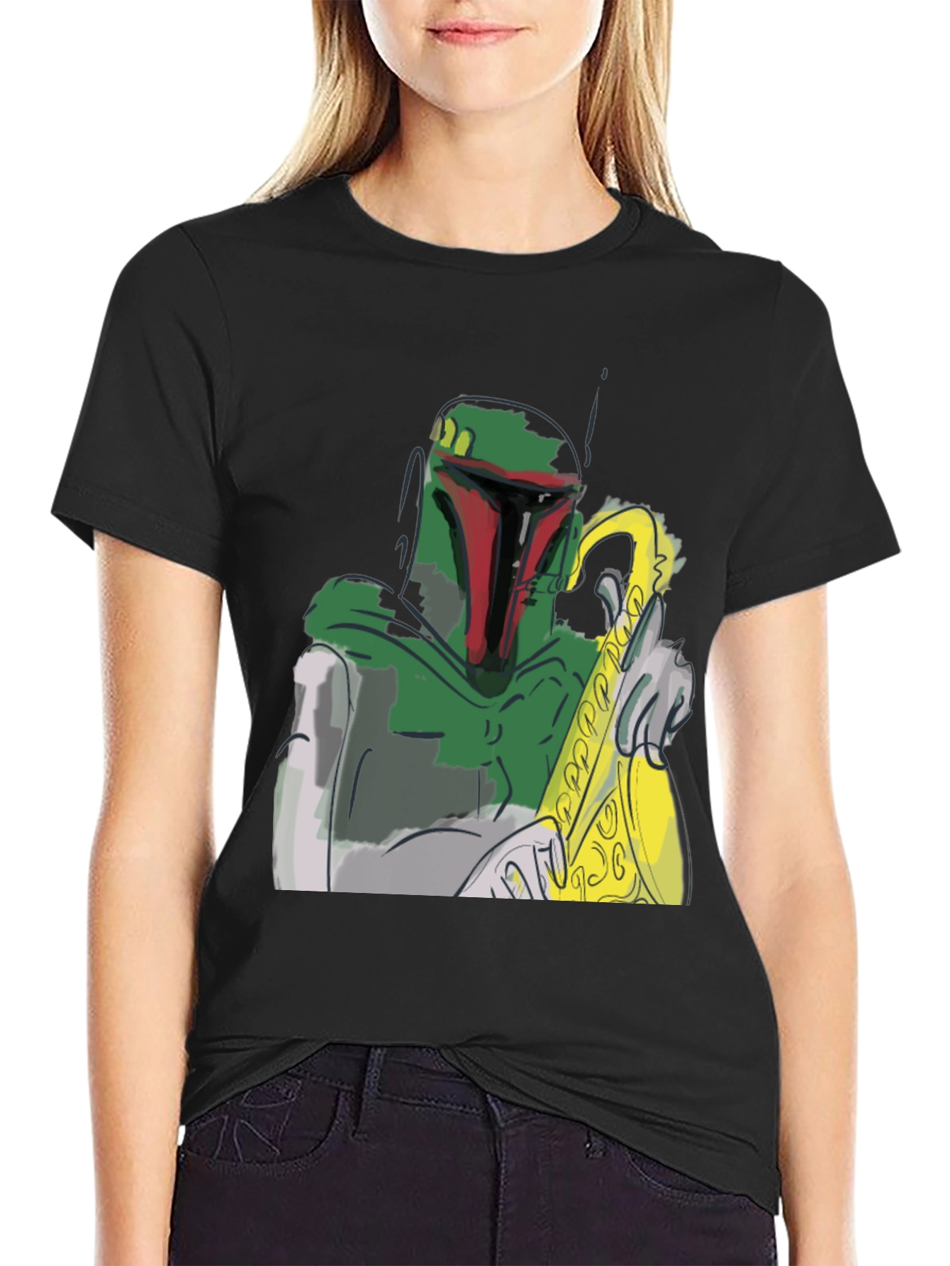 Boba Fett Saxophone T-Shirt - Star Wars Fan Apparel