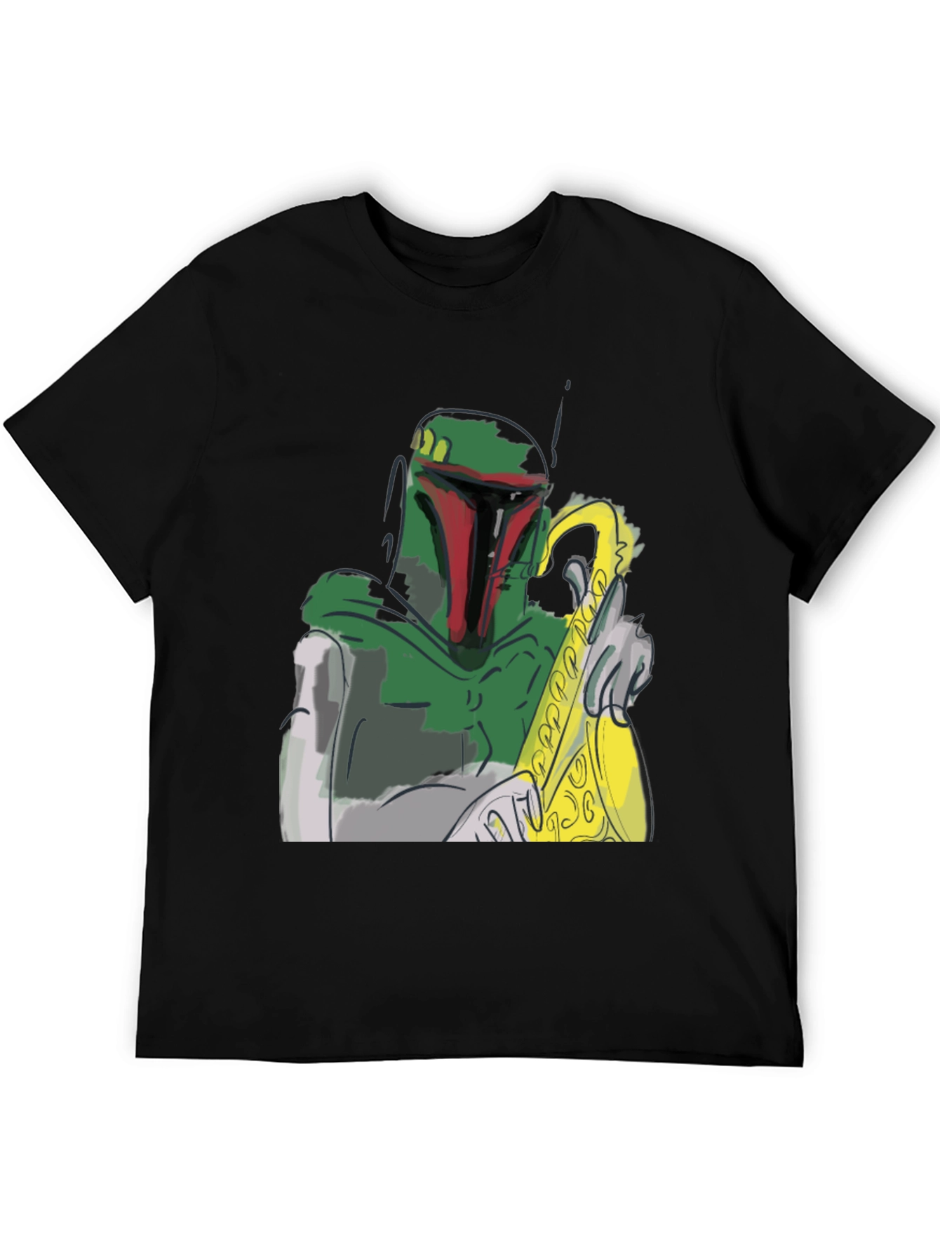 Boba Fett Saxophone T-Shirt - Star Wars Fan Apparel