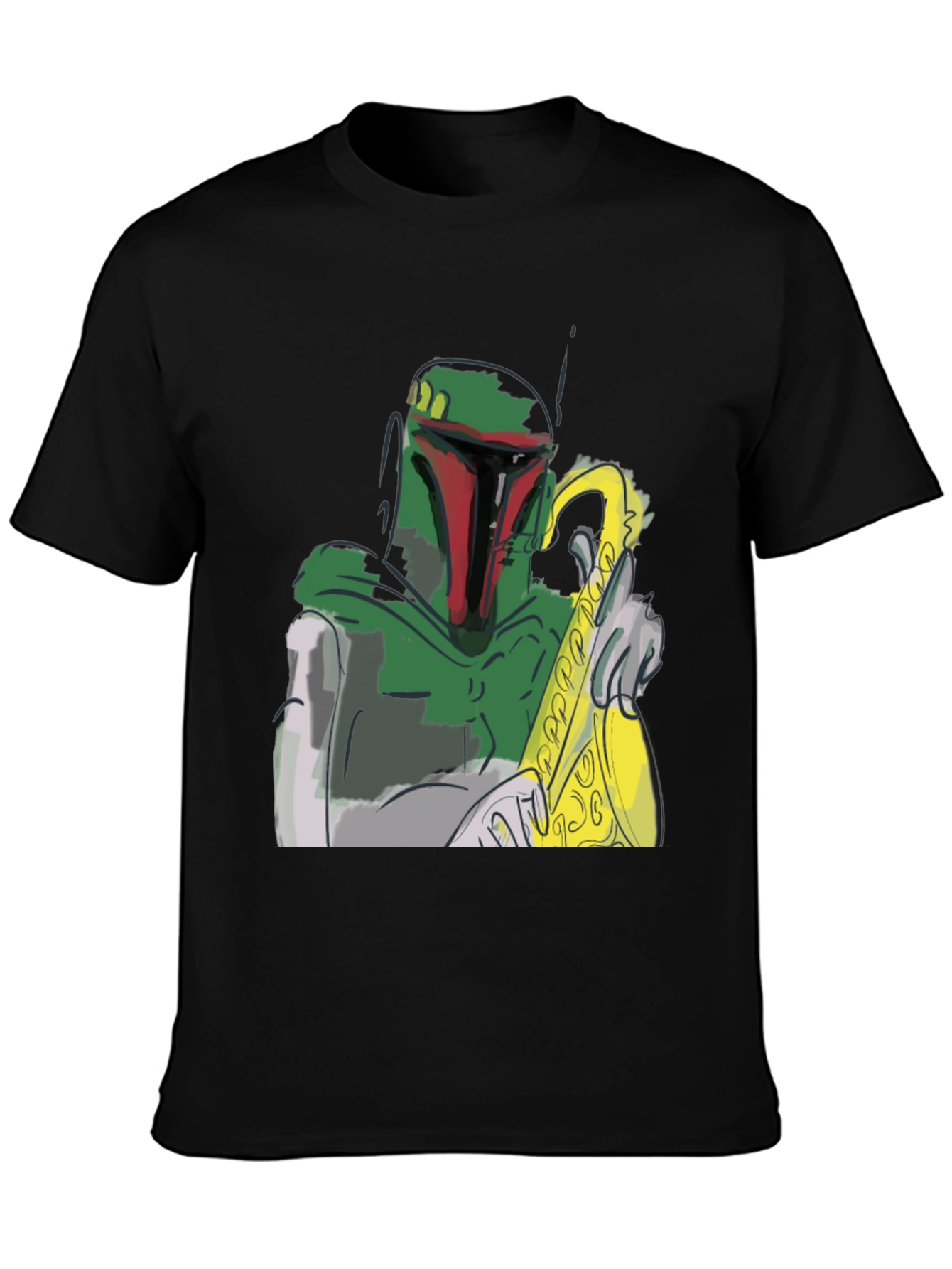 Boba Fett Saxophone T-Shirt - Star Wars Fan Apparel