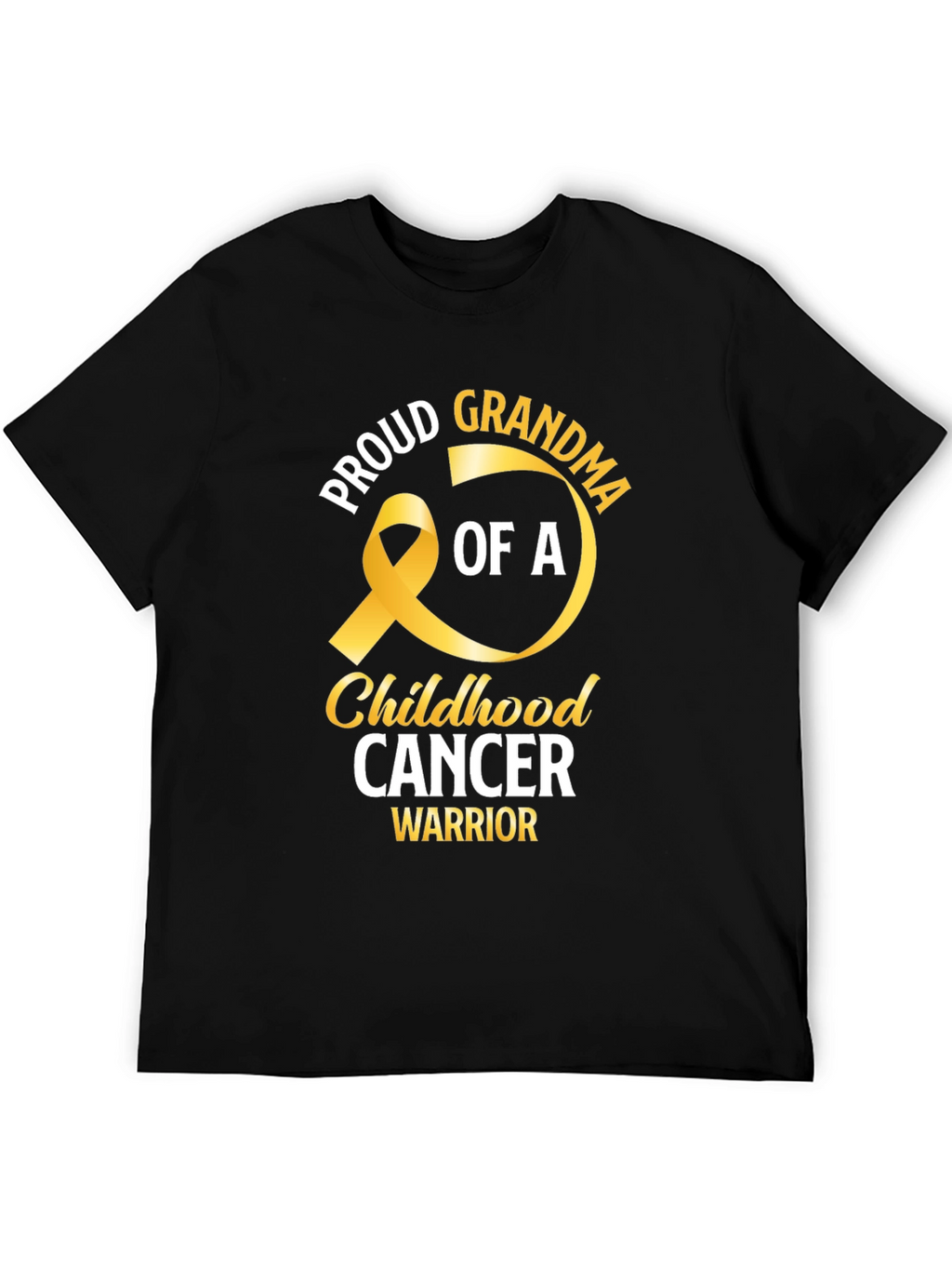 Proud Grandma Childhood Cancer Awareness T-Shirt