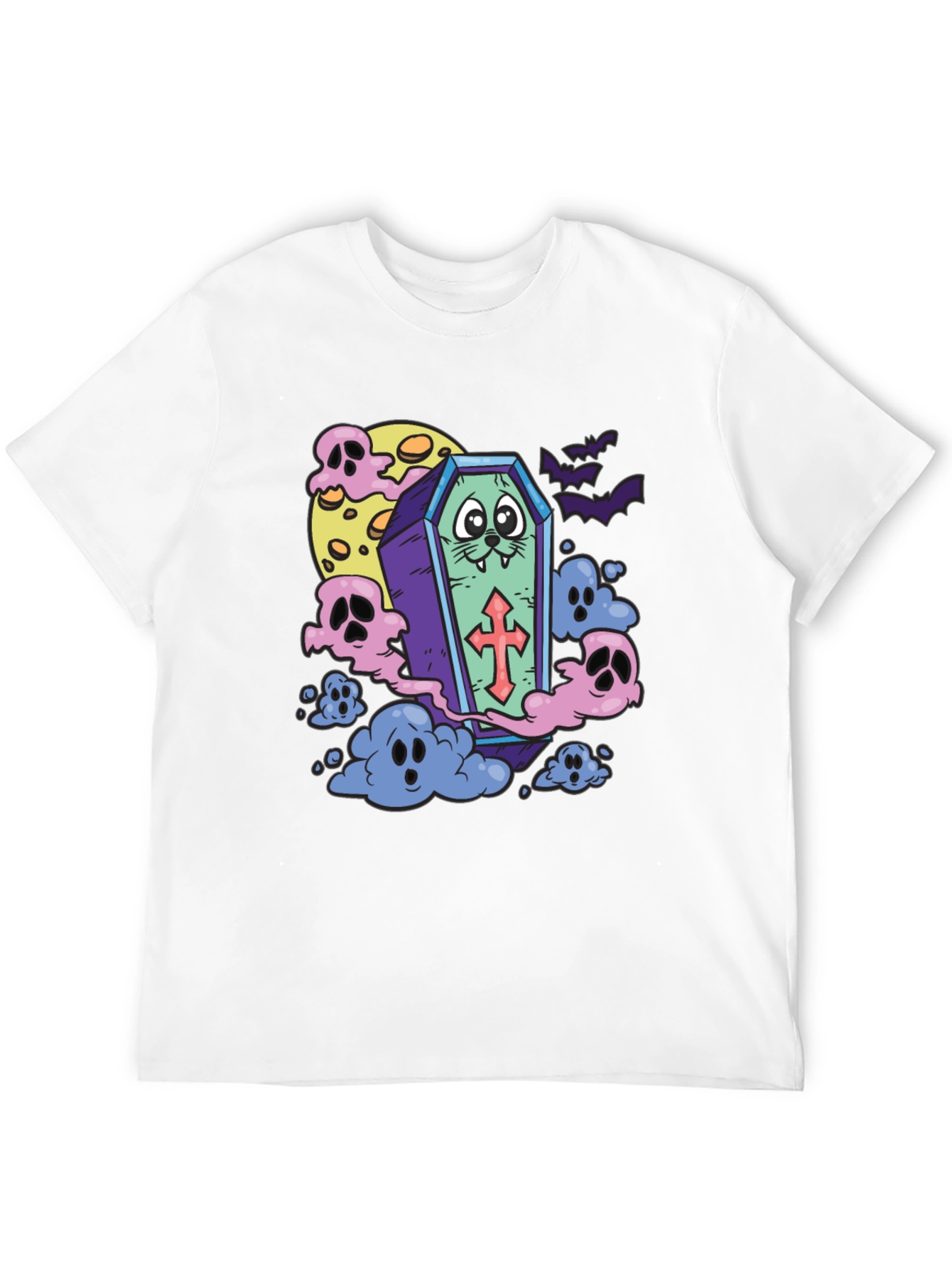 Spooky Coffin Cat T-Shirt
