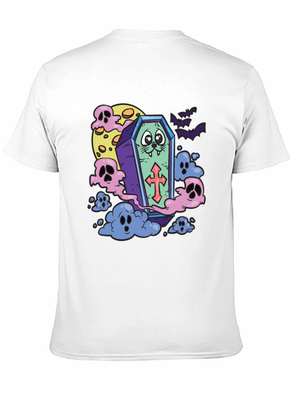 Spooky Coffin Cat T-Shirt