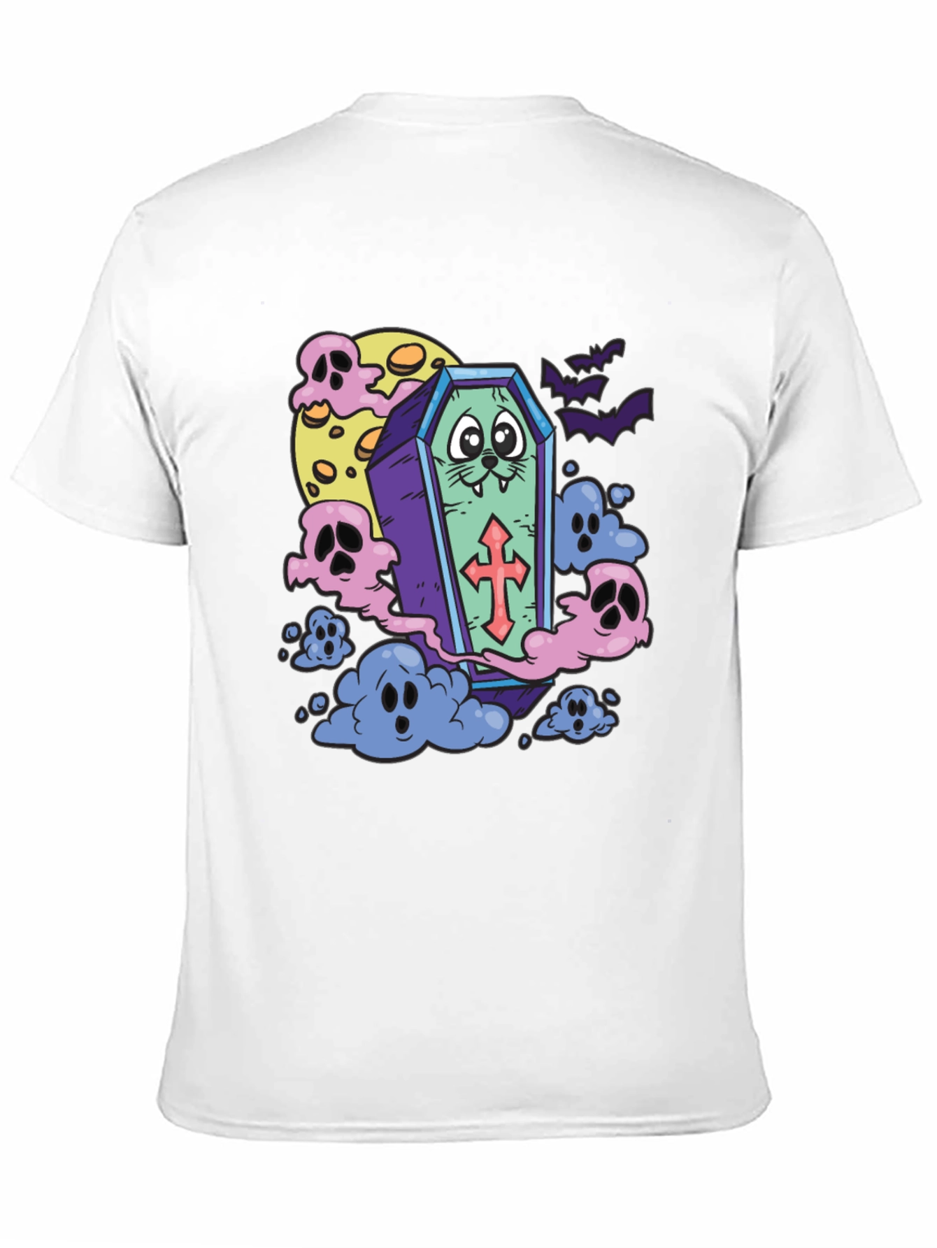 Spooky Coffin Cat T-Shirt