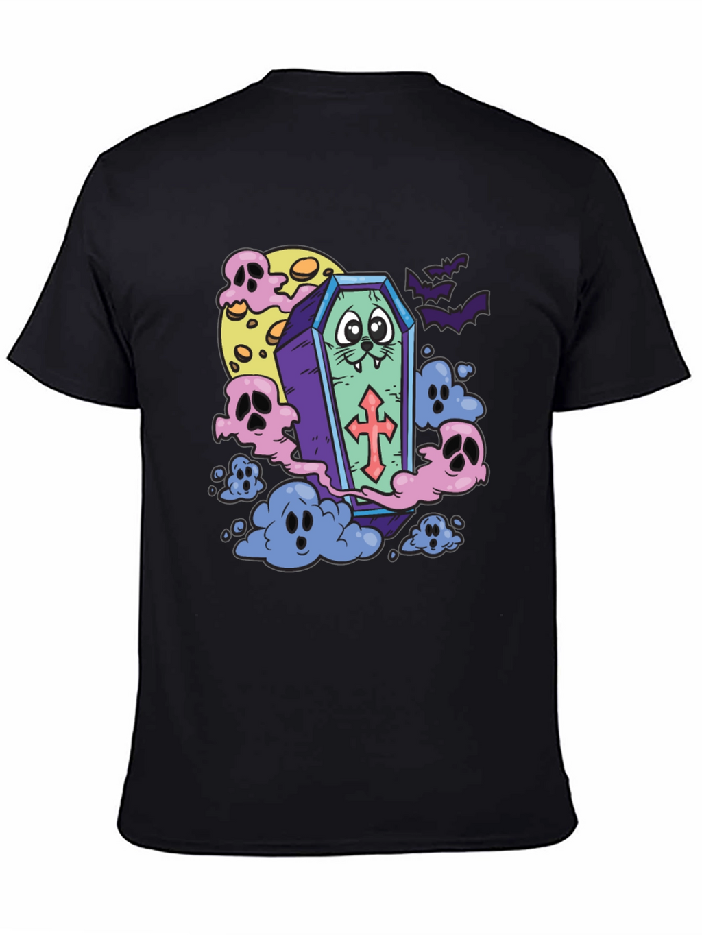 Spooky Coffin Cat T-Shirt