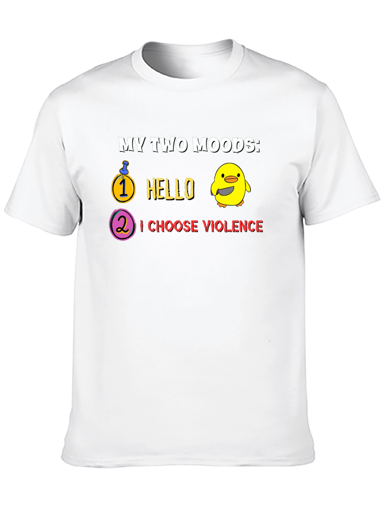 My Two Moods T-Shirt - Hello & Violence!