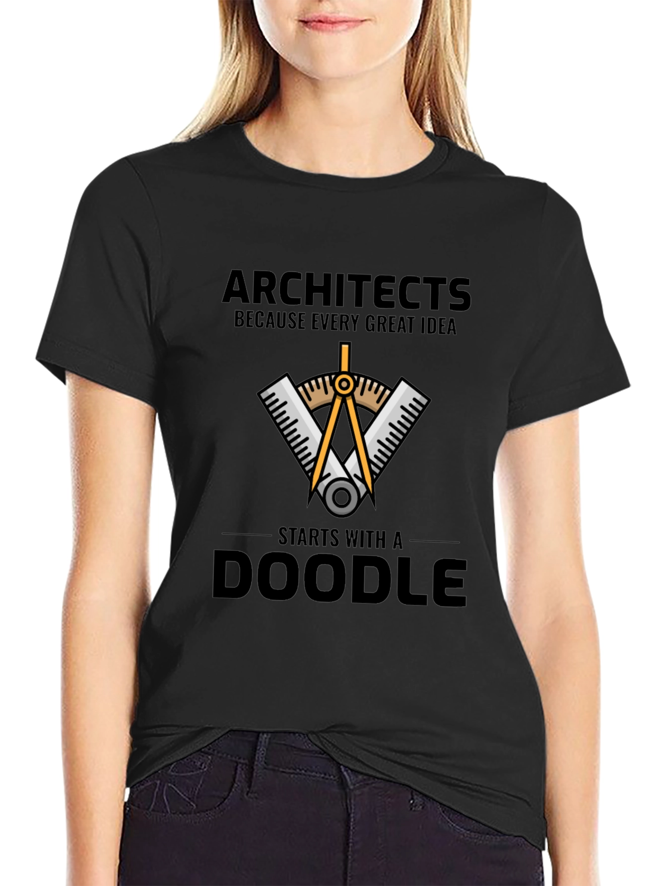 Architects Doodle Graphic T-Shirt