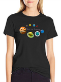 Meet the Planets Graphic T-Shirt - Black