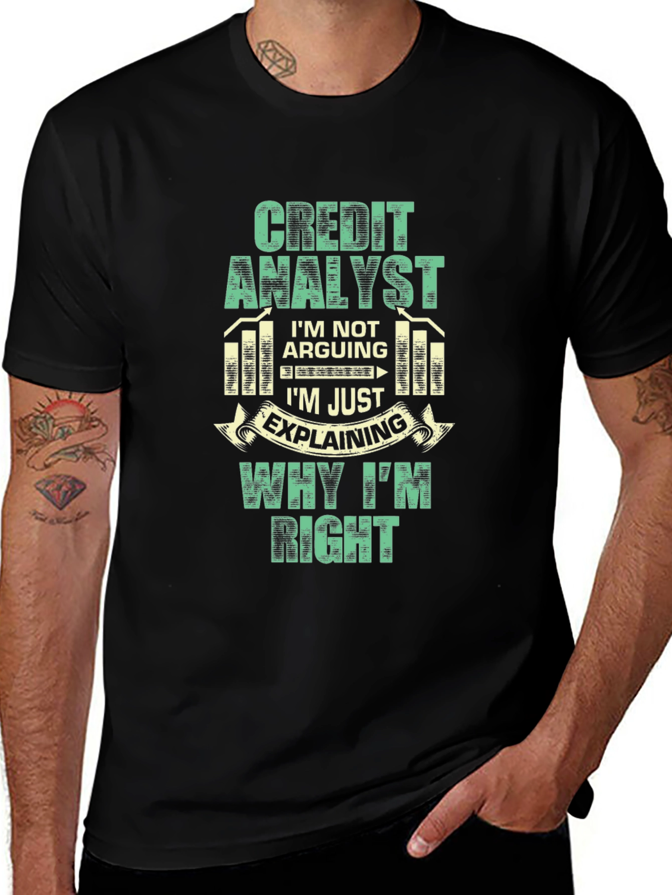 Credit Analyst Humor Graphic T-Shirt