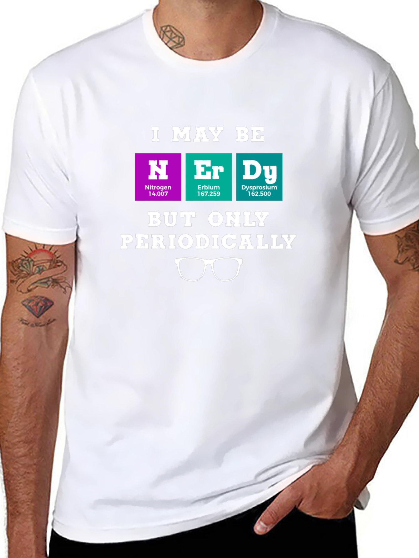 Nerdy Periodic Table T-Shirt - Science Humor Tee