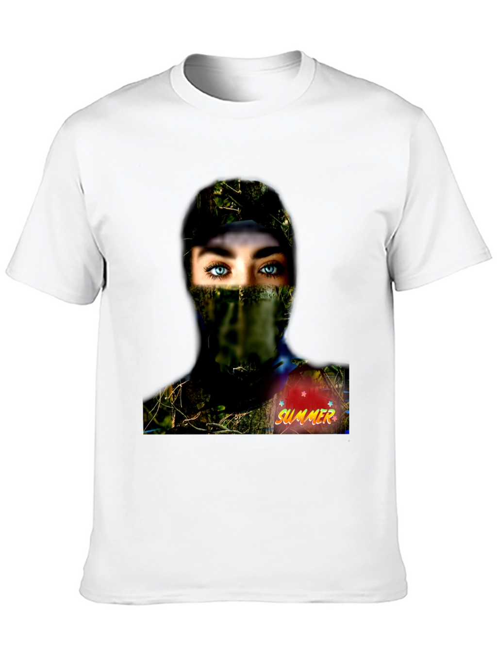 Camouflage Girl Graphic Tee - Summer Ready!
