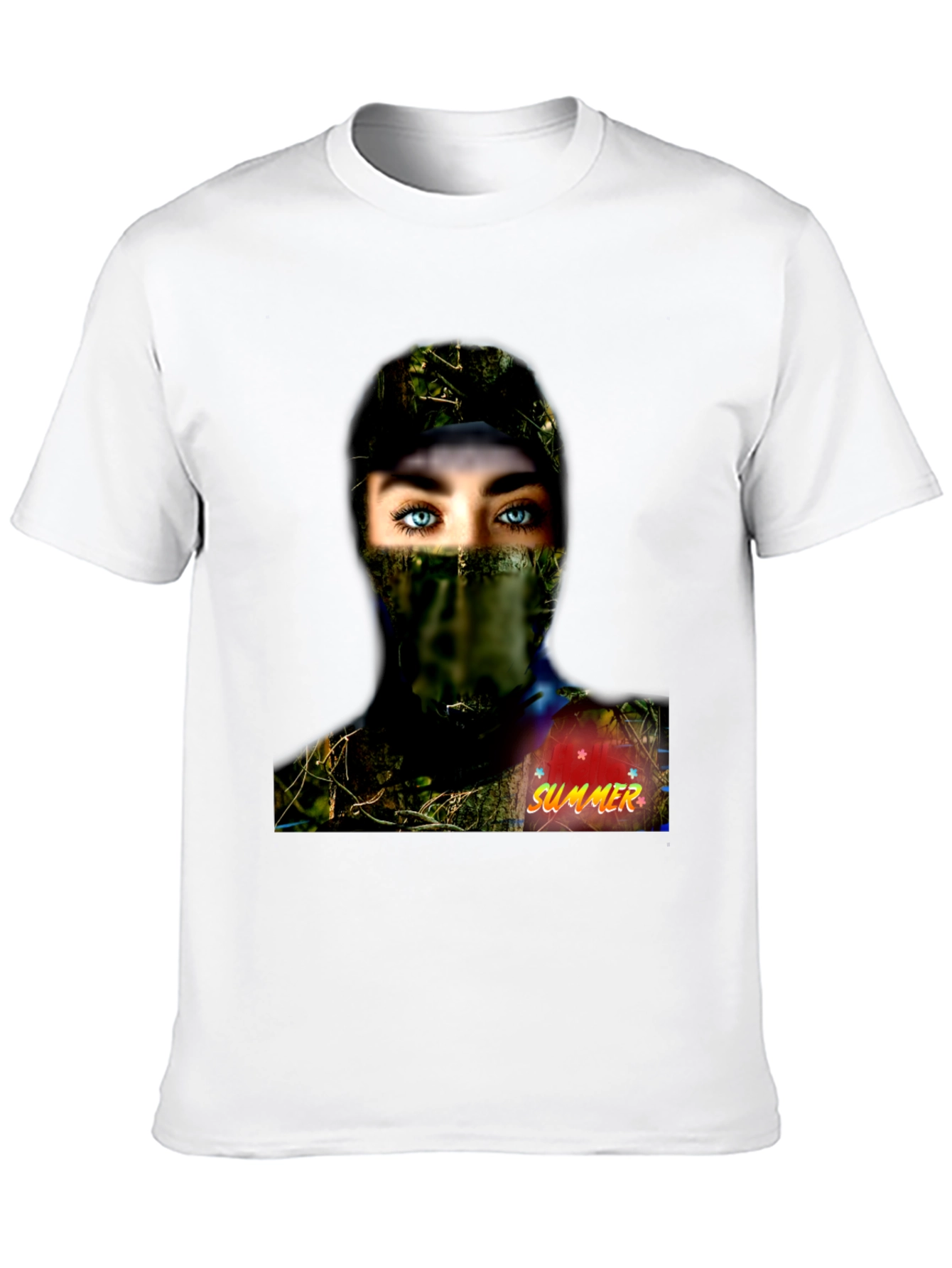 Camouflage Girl Graphic Tee - Summer Ready!