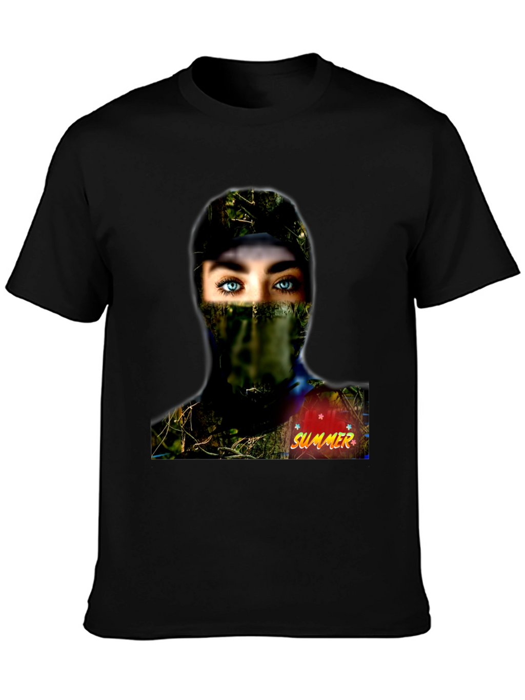Camouflage Girl Graphic Tee - Summer Ready!
