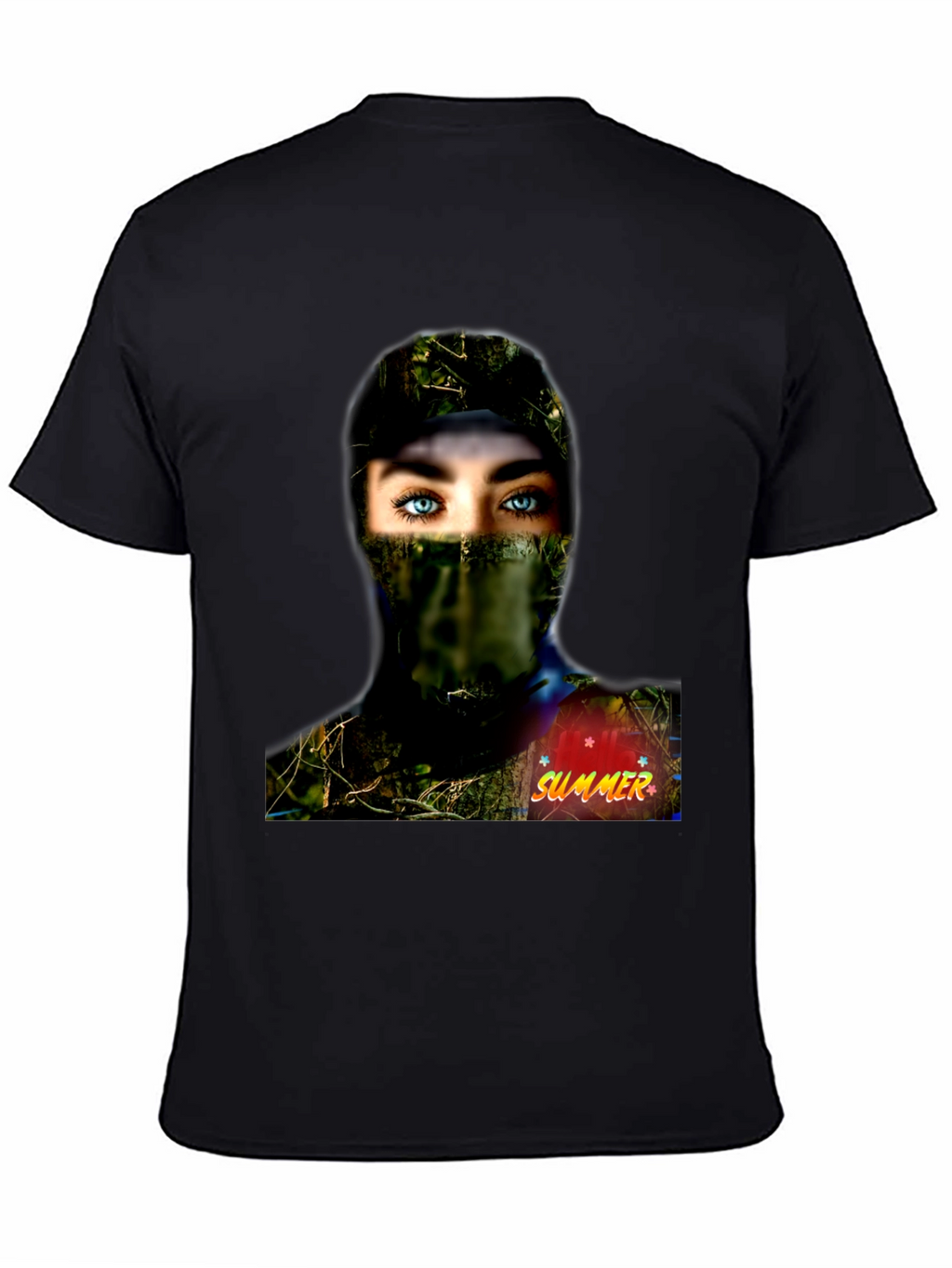 Camouflage Girl Graphic Tee - Summer Ready!