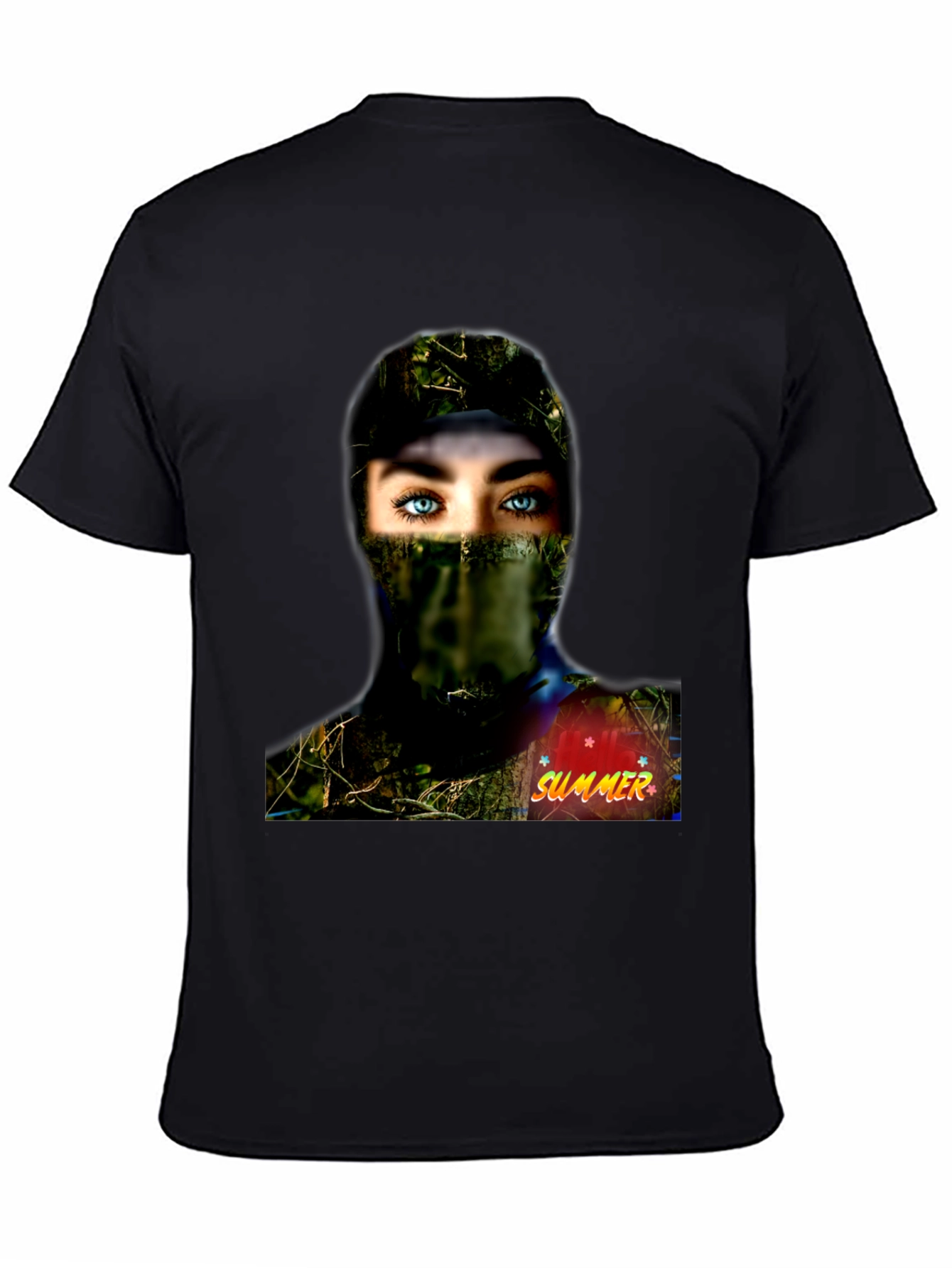 Camouflage Girl Graphic Tee - Summer Ready!