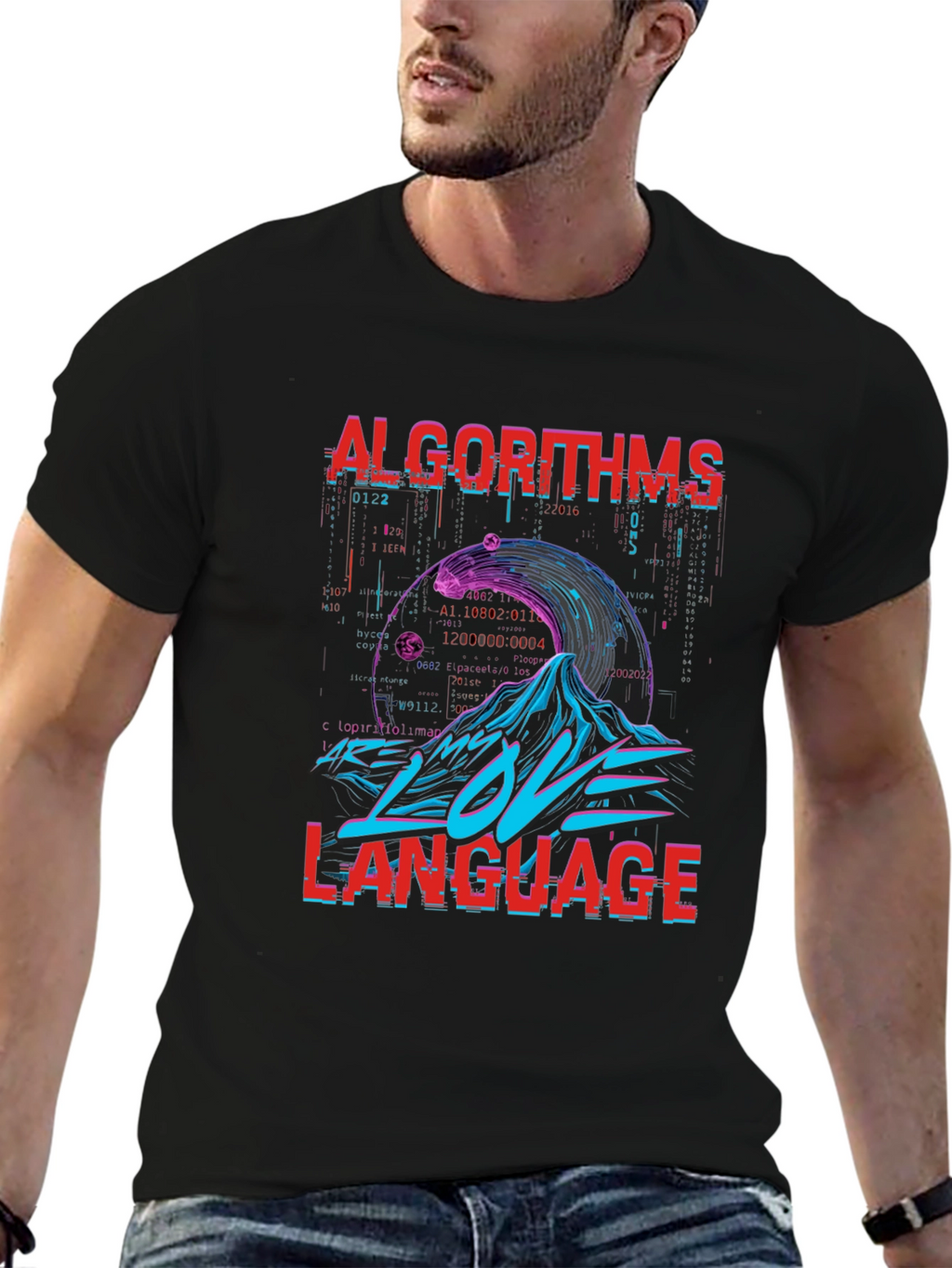 Algorithms Love Language Graphic T-Shirt