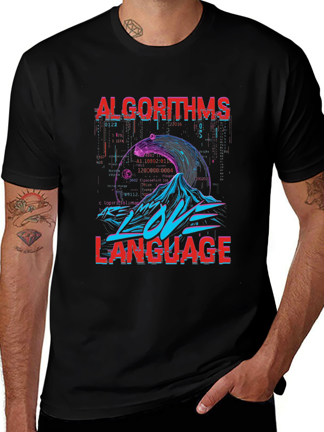 Algorithms Love Language Graphic T-Shirt