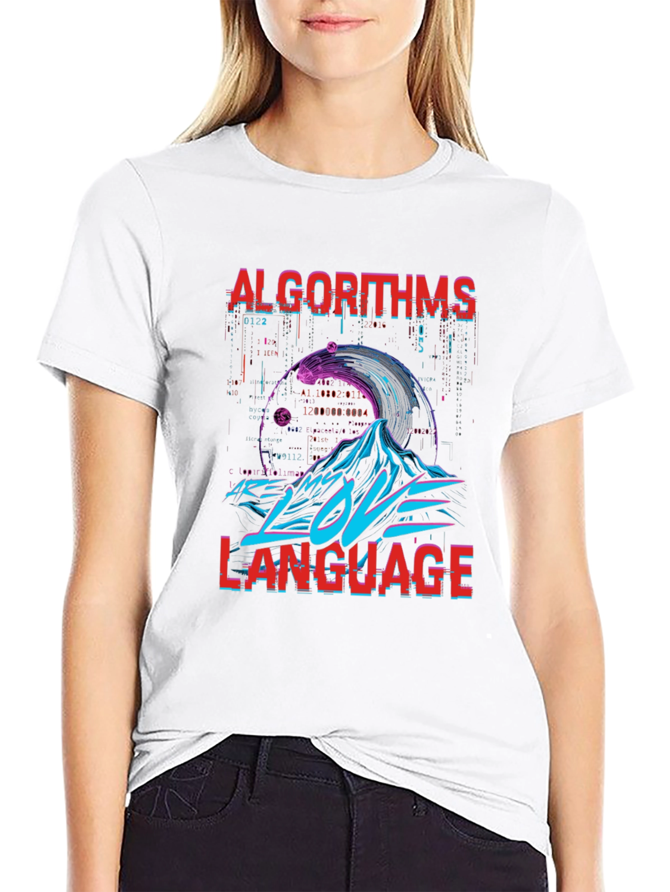 Algorithms Love Language Graphic T-Shirt