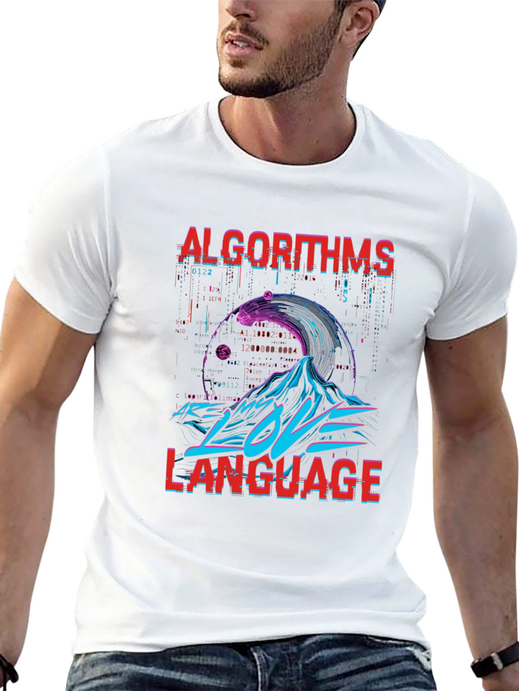 Algorithms Love Language Graphic T-Shirt