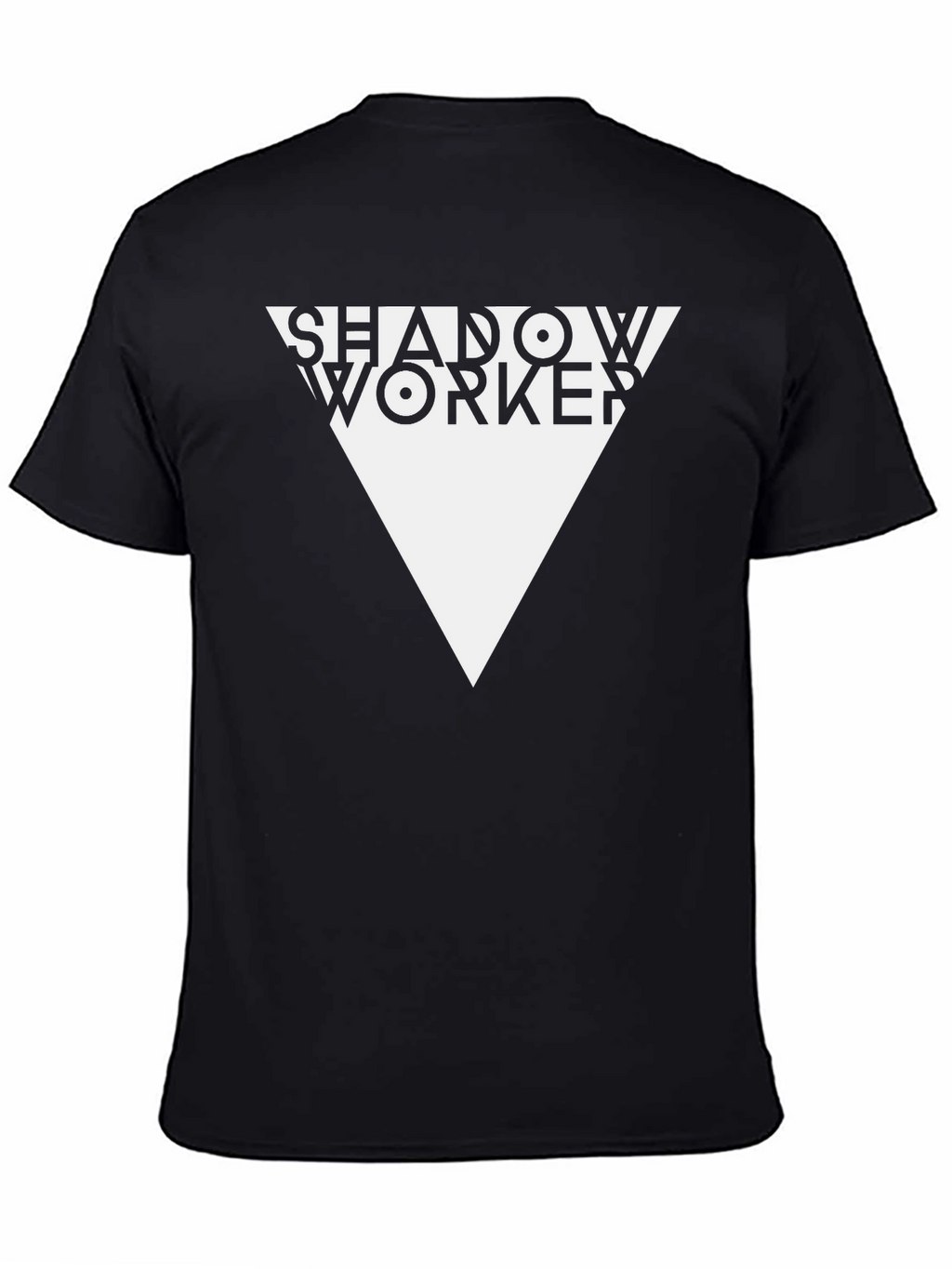 Shadow Worker Graphic Tee - Black Cotton T-Shirt