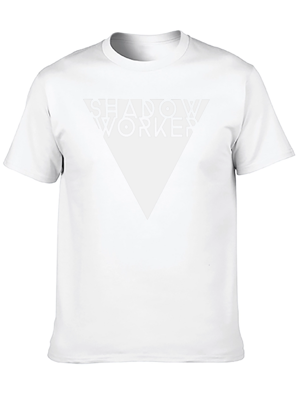 Shadow Worker Graphic Tee - Black Cotton T-Shirt