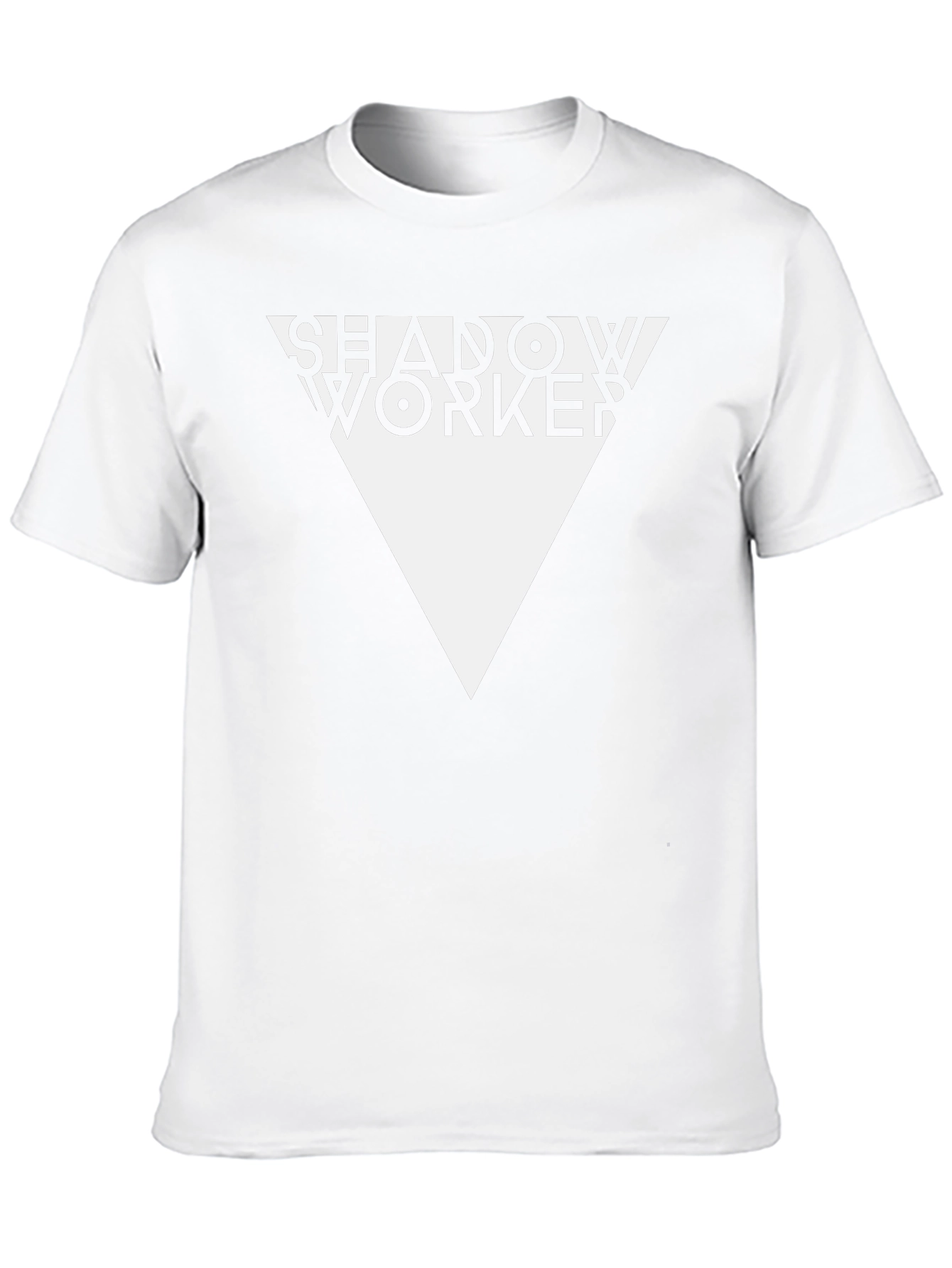 Shadow Worker Graphic Tee - Black Cotton T-Shirt