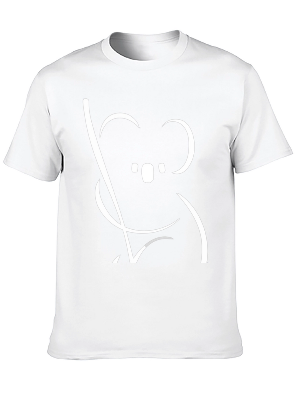 Koala Graphic Tee - Black Cotton T-Shirt