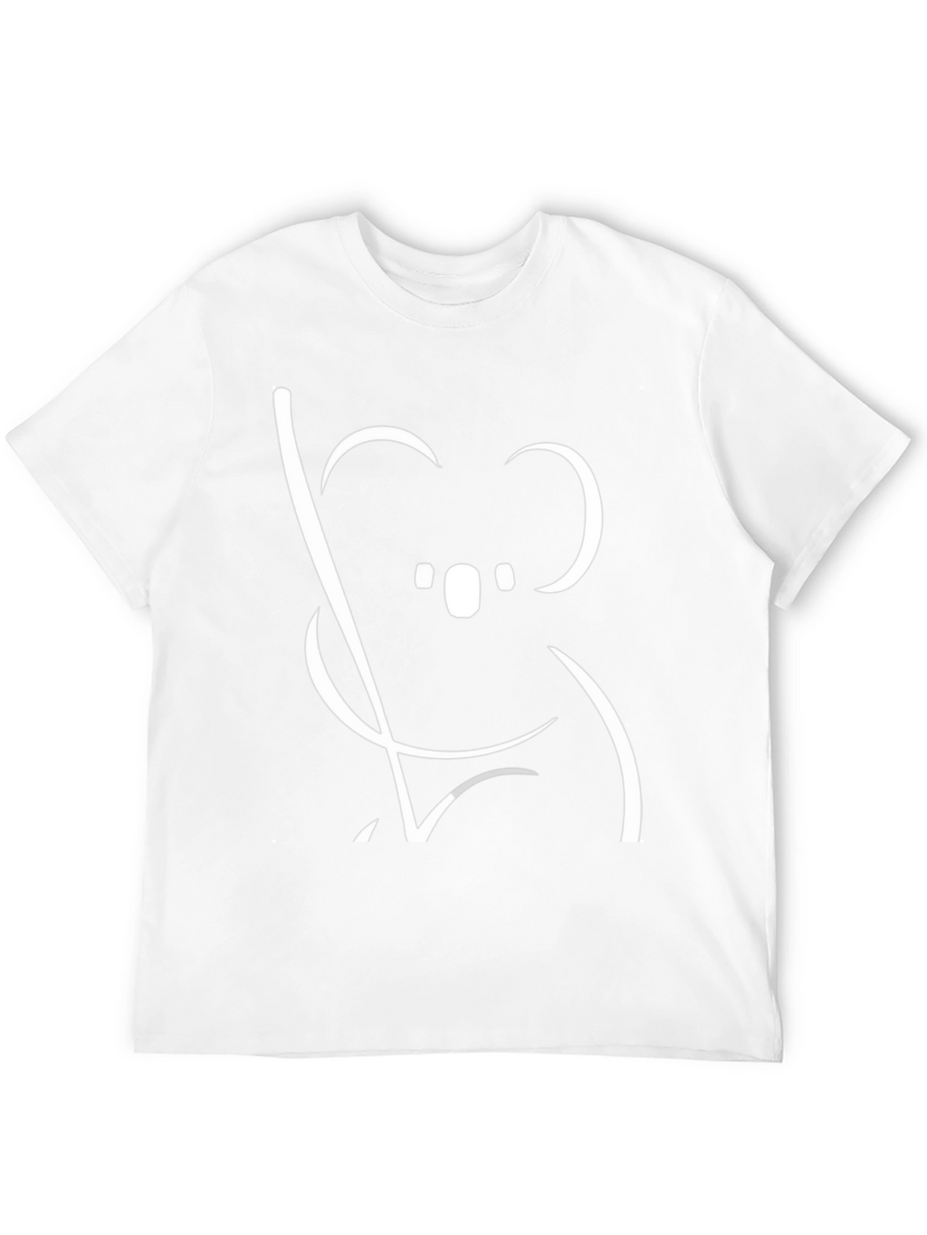 Koala Graphic Tee - Black Cotton T-Shirt