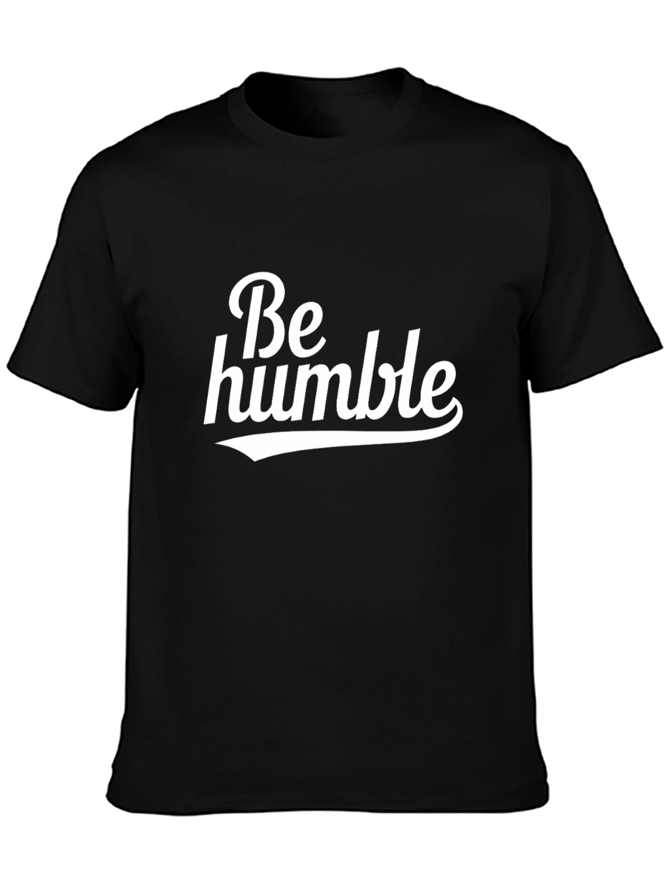 Be Humble Graphic Tee - Soft Black Cotton T-Shirt