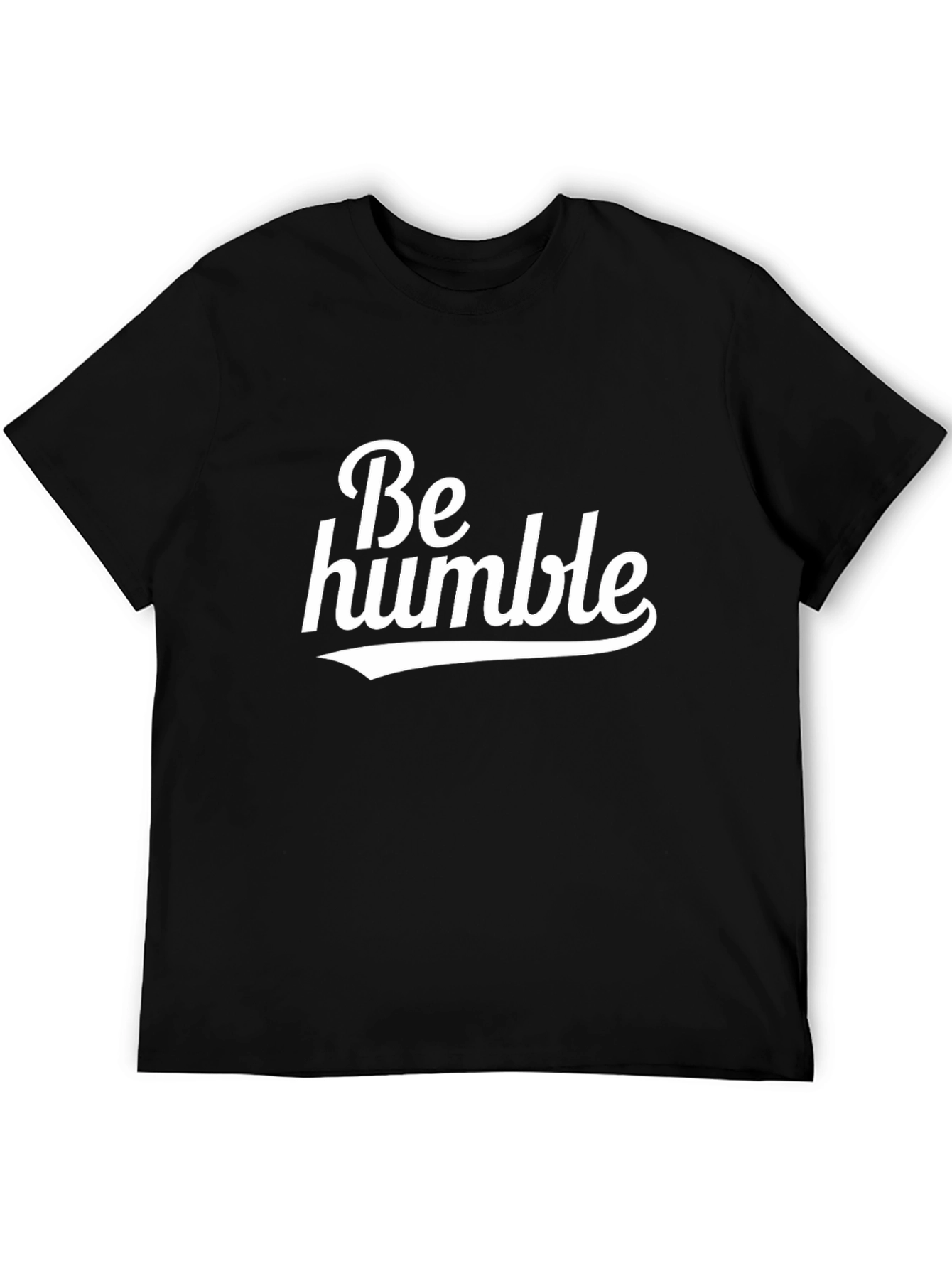Be Humble Graphic Tee - Soft Black Cotton T-Shirt