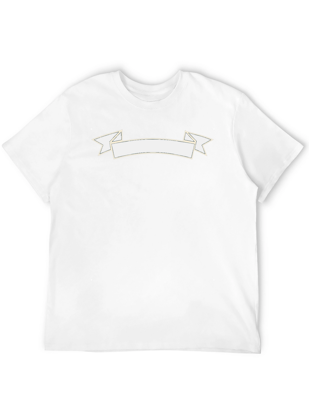 Black Graphic Tee with Customizable Banner