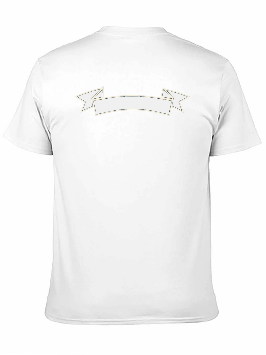 Black Graphic Tee with Customizable Banner