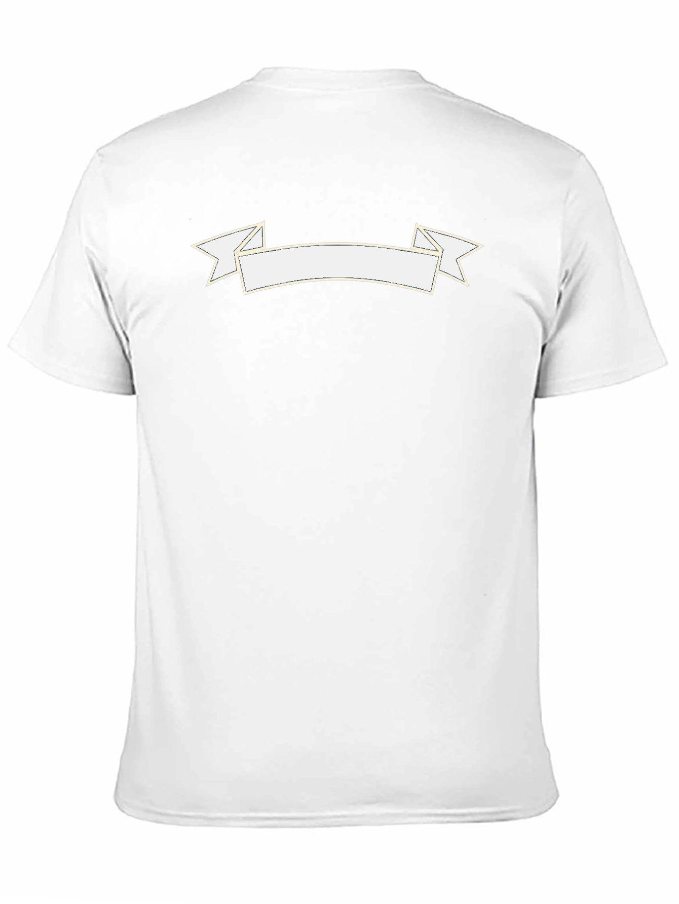 Black Graphic Tee with Customizable Banner