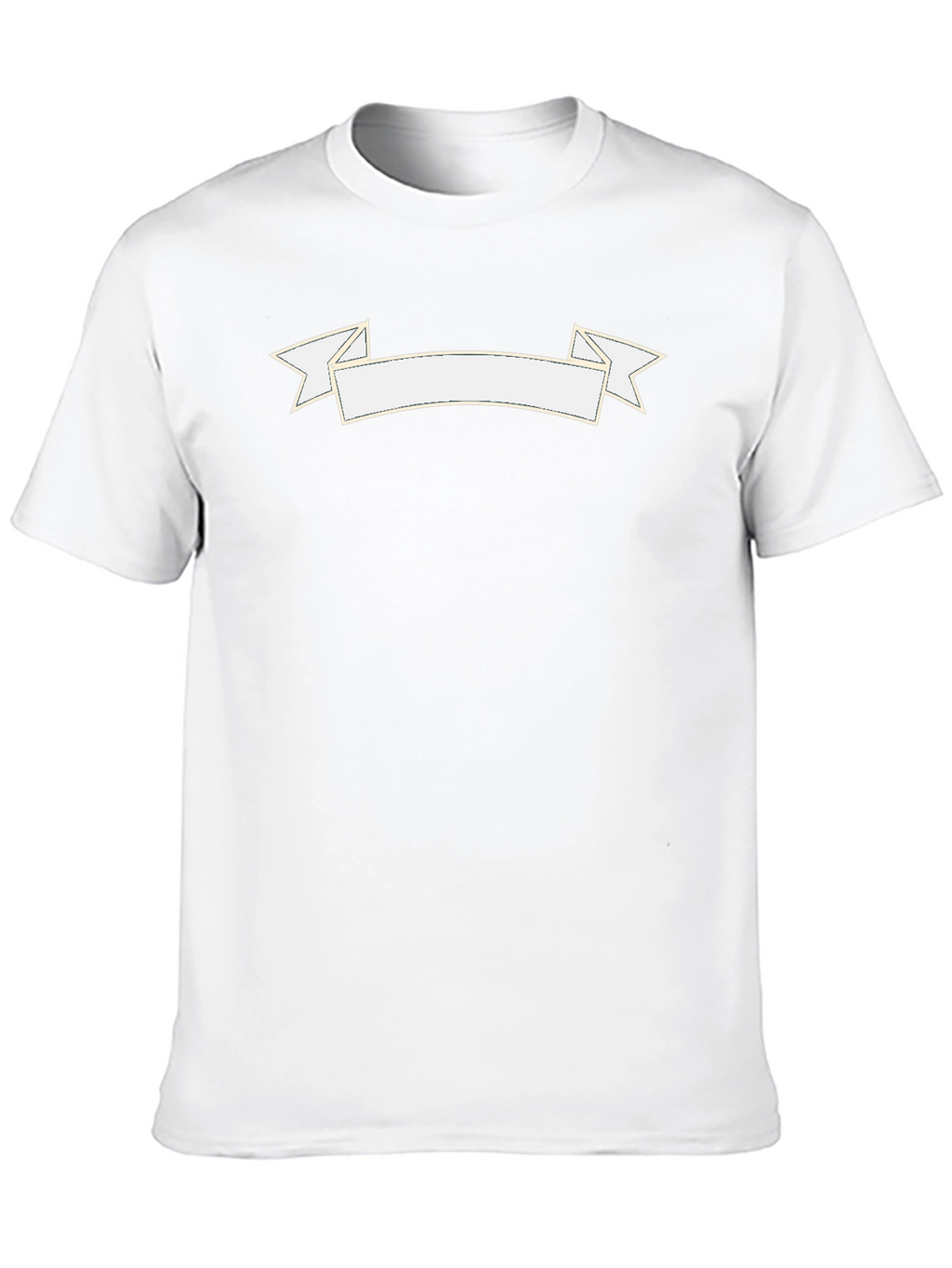 Black Graphic Tee with Customizable Banner
