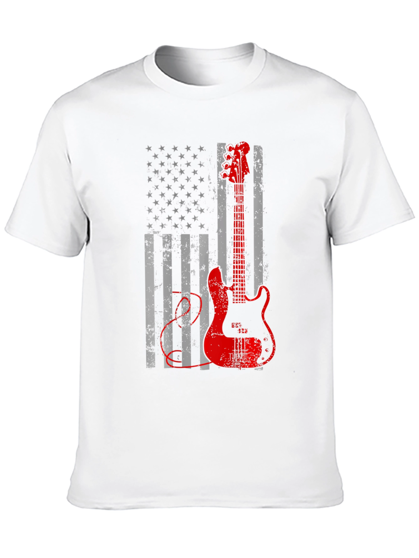 American Flag Guitar T-Shirt